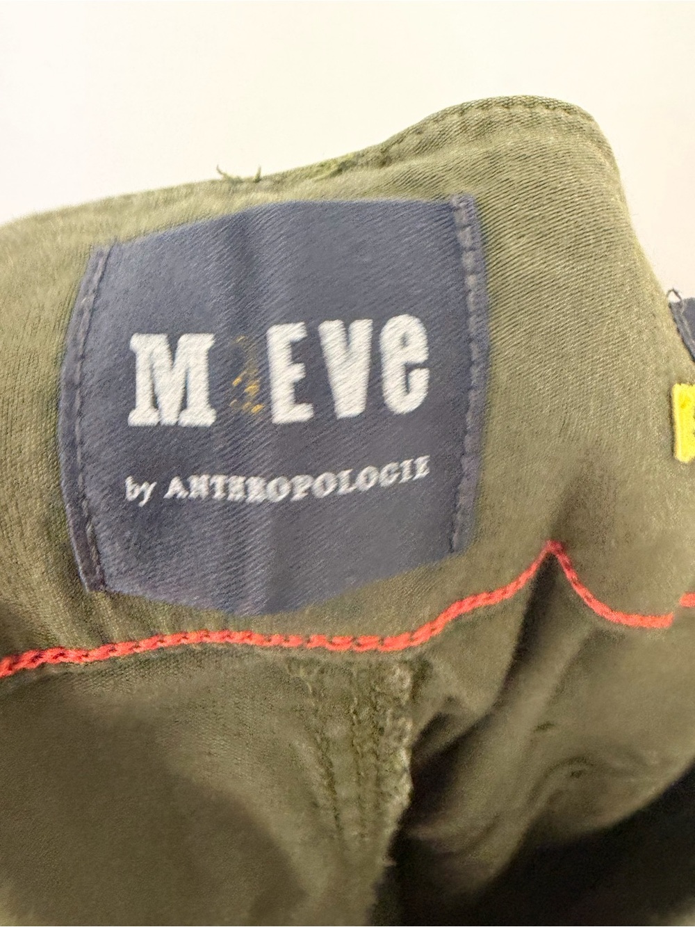 Anthro x Maeve The Colette High Rise Wide Leg Crop Pant Green Size 33 - Picture 3 of 6